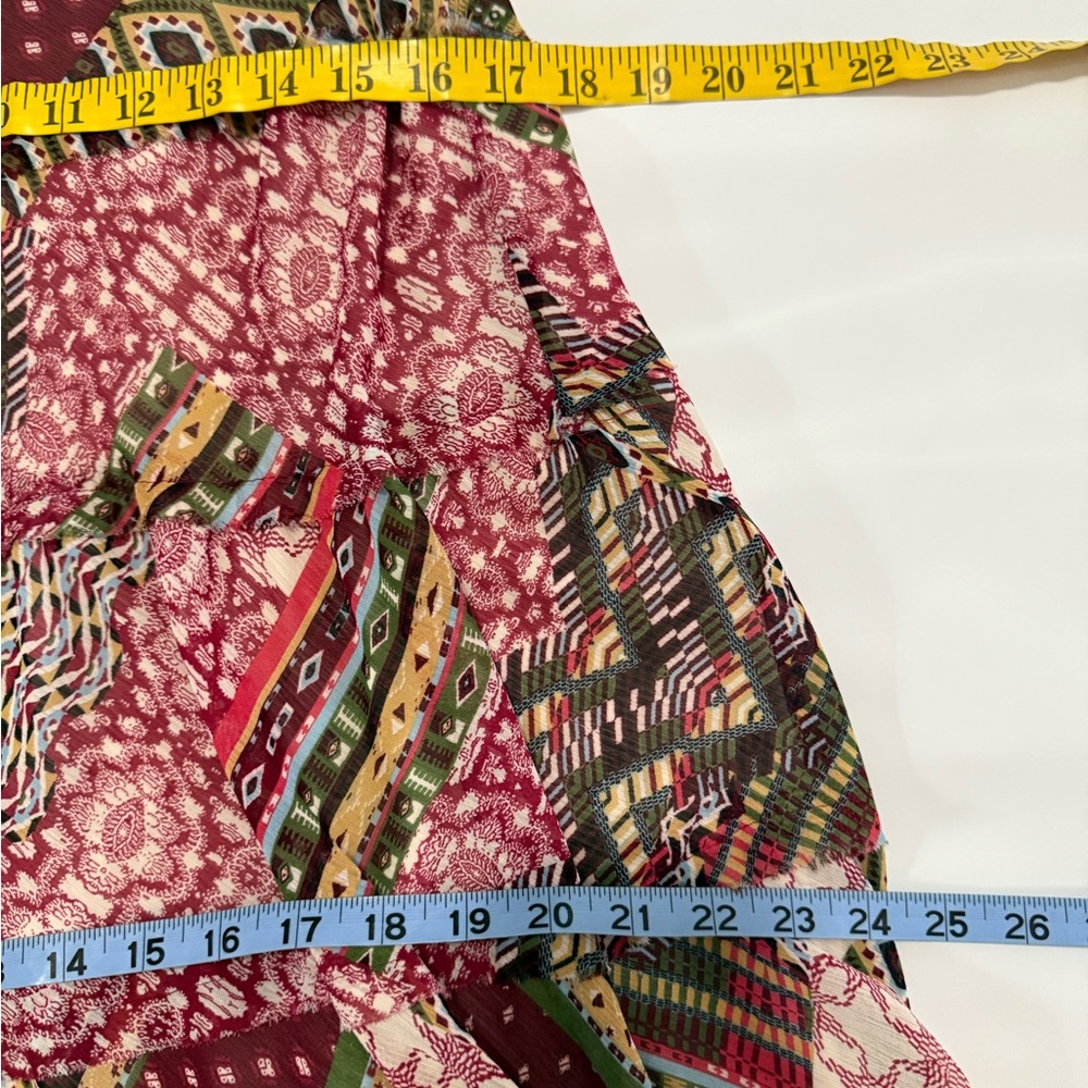 Jones Studio Sleeveless Pink Patchwork Boho Maxi Dress in size 8 - Picture 12 of 12